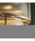 Ridgeton Cylindrical Pendant Light Antique Brass Clear Ribbed Glass-5