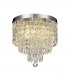 Semi Flush Ceiling Light, 4 x G9, IP44, Polished Chrome, Crystal - 1