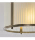 Ridgeton Cylindrical Ceiling Light Antique Brass Frosted Ribbed Glass-6