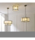 Ridgeton Cylindrical Ceiling Light Antique Brass Frosted Ribbed Glass-8