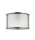 Ridgeton Cylindrical Ceiling Light Antique Brass Frosted Ribbed Glass-9