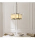 Ridgeton Cylindrical Pendant Light Antique Brass Frosted Ribbed Glass-2