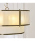 Ridgeton Cylindrical Pendant Light Antique Brass Frosted Ribbed Glass-5