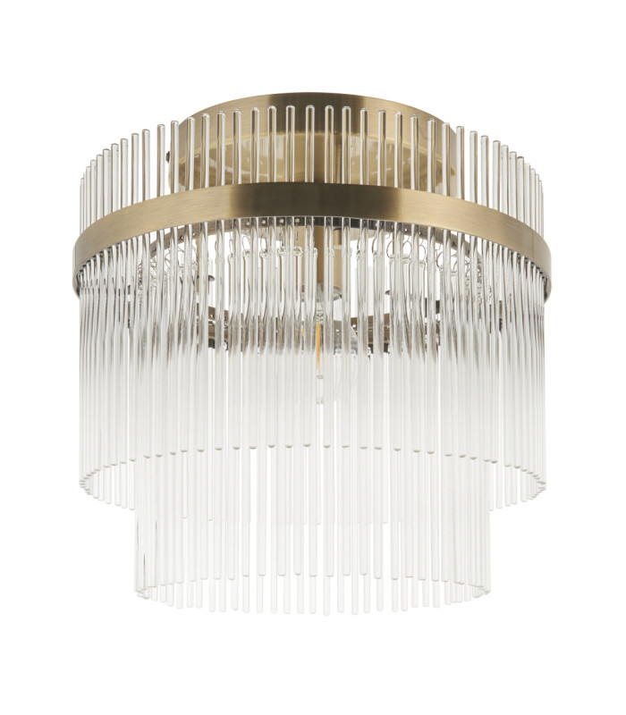 Marietta Ceiling Light Antique Brass Clear Glass-9