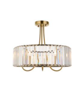Visconti Ceiling Light Antique Brass Clear Glass-1