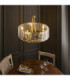 Visconti Pendant Light Antique Brass Clear Glass-3