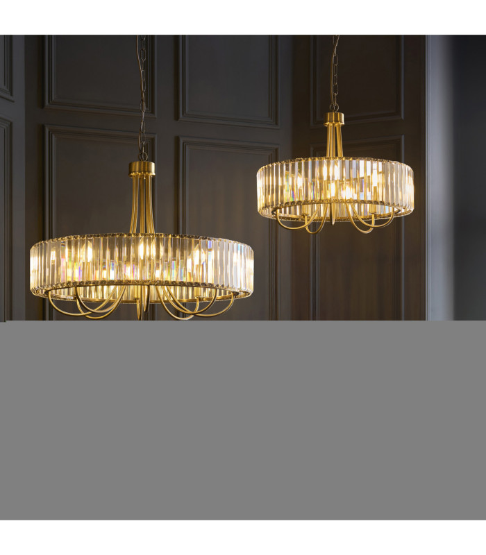 Visconti Pendant Light Antique Brass Clear Glass-7