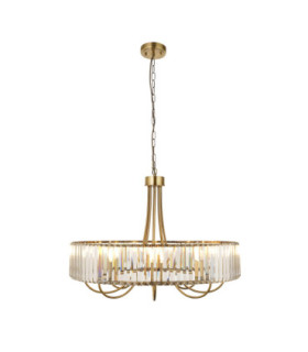 Visconti Pendant Light Antique Brass Clear Glass-1