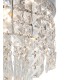 Semi Flush Ceiling Light, 4 x G9, IP44, Polished Chrome, Crystal - 7