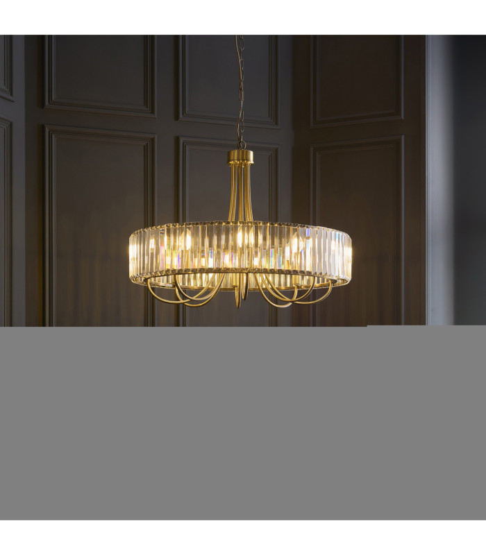 Visconti Pendant Light Antique Brass Clear Glass-2