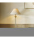 Avebury & Avalon 31cm Table Lamp Antique Brass Natural Faux Linen-3
