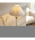 Avebury & Avalon 31cm Table Lamp Antique Brass Natural Faux Linen-4