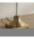 Avebury & Avalon 31cm Table Lamp Antique Brass Natural Faux Linen-6