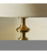 Avebury & Avalon 31cm Table Lamp Antique Brass Natural Faux Linen-7