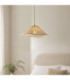 Isabella Dome Pendant Light Brushed Aged Brass Vintage White-2