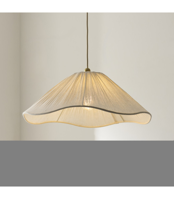 Isabella Dome Pendant Light Brushed Aged Brass Vintage White-3