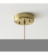 Isabella Dome Pendant Light Brushed Aged Brass Vintage White-7