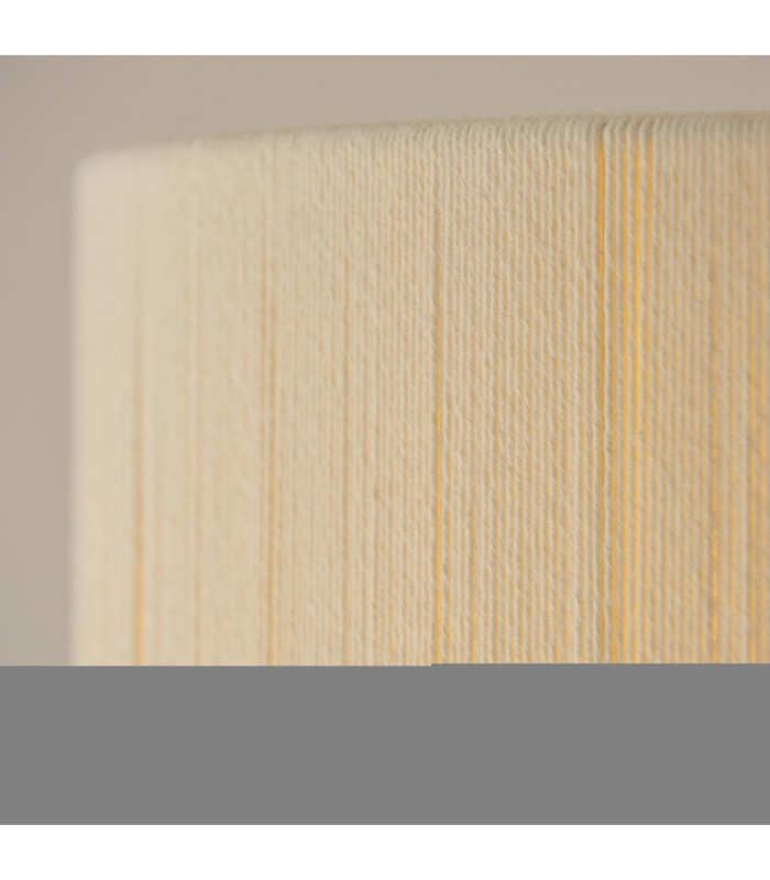 Noah Cylindrical Pendant Light Cream Cotton Brushed Brass-6