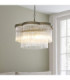 Lucille Pendant Light Antique Brass Clear Glass-3