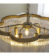 Lucille Pendant Light Antique Brass Clear Glass-6