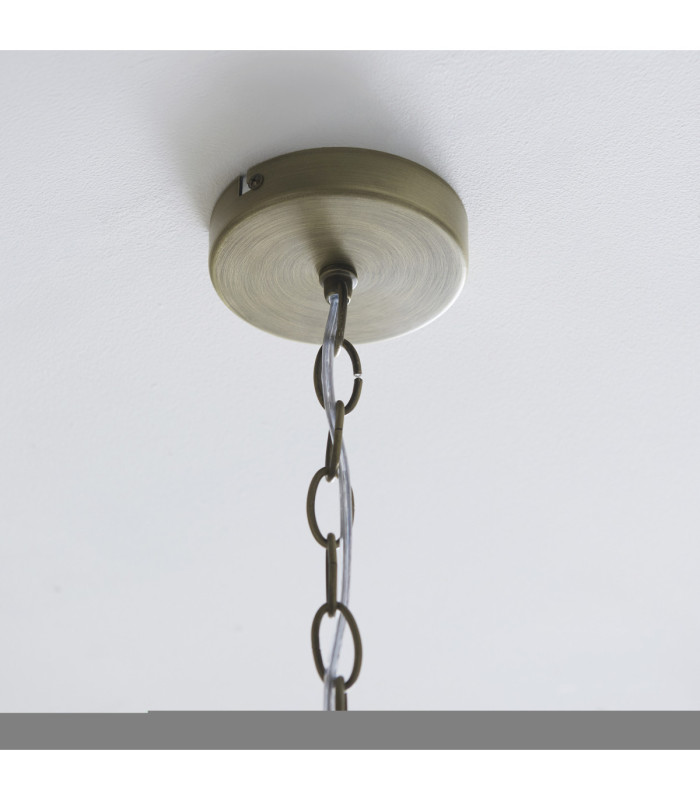 Lucille Pendant Light Antique Brass Clear Glass-8
