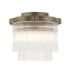 Lucille Ceiling Light Antique Brass Clear Glass-1