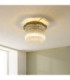 Lucille Ceiling Light Antique Brass Clear Glass-2