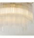 Lucille Ceiling Light Antique Brass Clear Glass-6