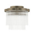 Lucille Ceiling Light Antique Brass Clear Glass-8