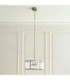 Ridgeton Scallop Cylindrical Pendant Light Antique Brass Clear Ribbed Glass-3