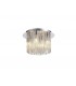 Semi Flush Ceiling Light, 4 x G9, IP44, Polished Chrome, Clear Glass - 1