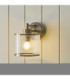 Ridgeton Wall Lamp Antique Brass Clear Ribbed Glass-4