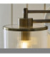 Ridgeton Wall Lamp Antique Brass Clear Ribbed Glass-7