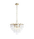 Loretta Pendant Light Brushed Aged Brass Clear Bubble Glass-1