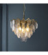 Loretta Pendant Light Brushed Aged Brass Clear Bubble Glass-3