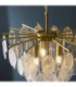 Loretta Pendant Light Brushed Aged Brass Clear Bubble Glass-4