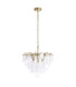 Loretta Pendant Light Brushed Aged Brass Clear Bubble Glass-10