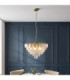 Loretta Pendant Light Brushed Aged Brass Clear Bubble Glass-2