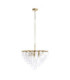 Loretta Pendant Light Brushed Aged Brass Clear Bubble Glass-9