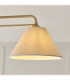 Wallbridge Multi Arm Semi Flush Ceiling Light Brushed Aged Brass Natural Linen-5