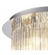 Semi Flush Ceiling Light, 6 x G9, IP44, Polished Chrome, Clear Glass - 5