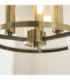 Hebden Lanterns Pendant Light Antique Brass Clear Glass-6