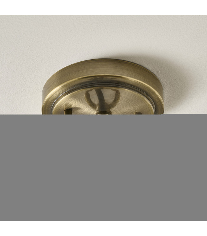 Hebden Slim Pendant Light Antique Brass Clear Glass-7