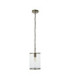 Hebden Slim Pendant Light Antique Brass Clear Glass-10