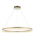 Lansina Integrated LED Pendant Light Brushed Gold Plated Opal Ribbed Acrylic-1