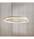 Lansina Integrated LED Pendant Light Brushed Gold Plated Opal Ribbed Acrylic-4