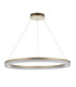Lansina Integrated LED Pendant Light Brushed Gold Plated Opal Ribbed Acrylic-8