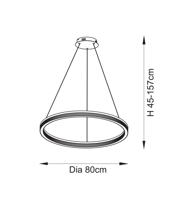 Lansina Integrated LED Pendant Light Brushed Gold Plated Opal Ribbed Acrylic-9