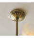 Avelyn Multi Arm Pendant Light Antique Brass Clear Ribbed Glass-8