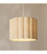 Olson Cylindrical Pendant Light Oak Wood Natural-3